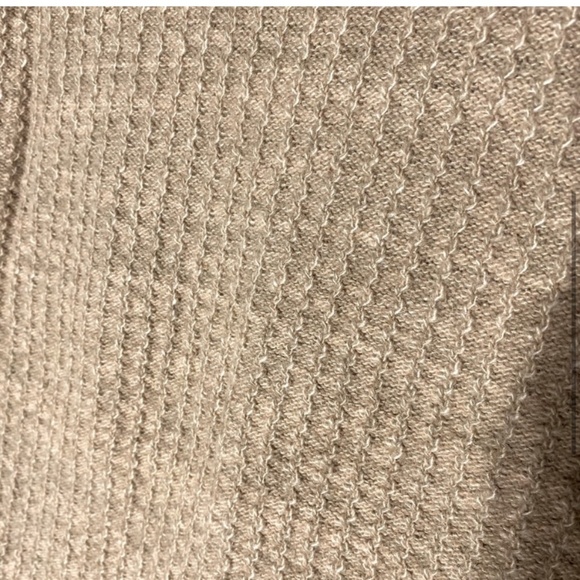 Vintage Handmade Tan Beige V Neck Knit Sweater Vest L - Picture 4 of 13